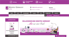 Desktop Screenshot of meditec-germany.de
